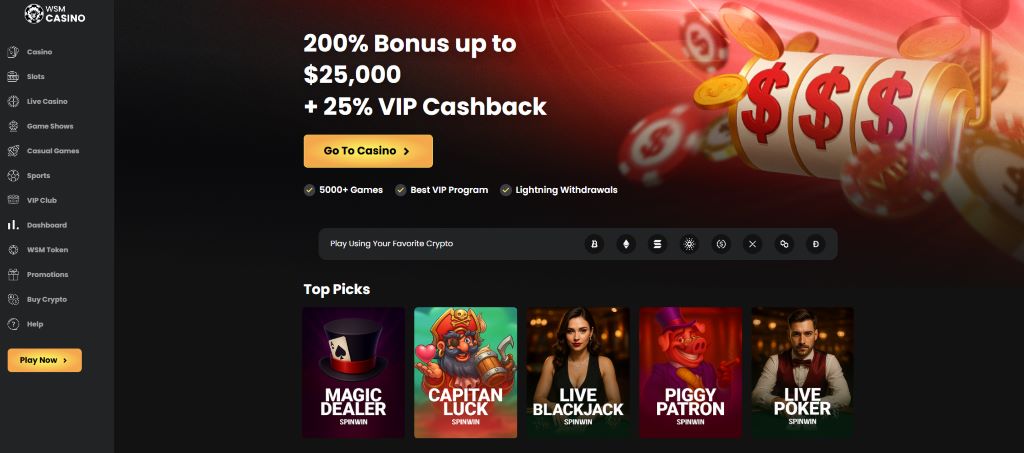 WSM Casino – Experiență premium și provocări zilnice
